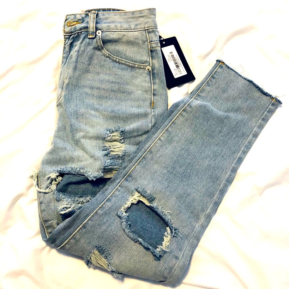 Nastygal distressed jeans